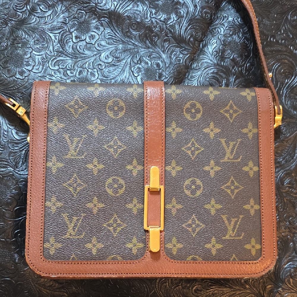 Louis Vuitton Monogram Brown and Gold Messenger Bag